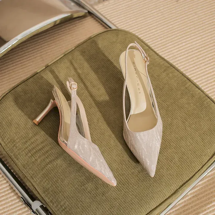 CF10670_0.webp Summer sandals fine-root wedding shoes for women - Image 1